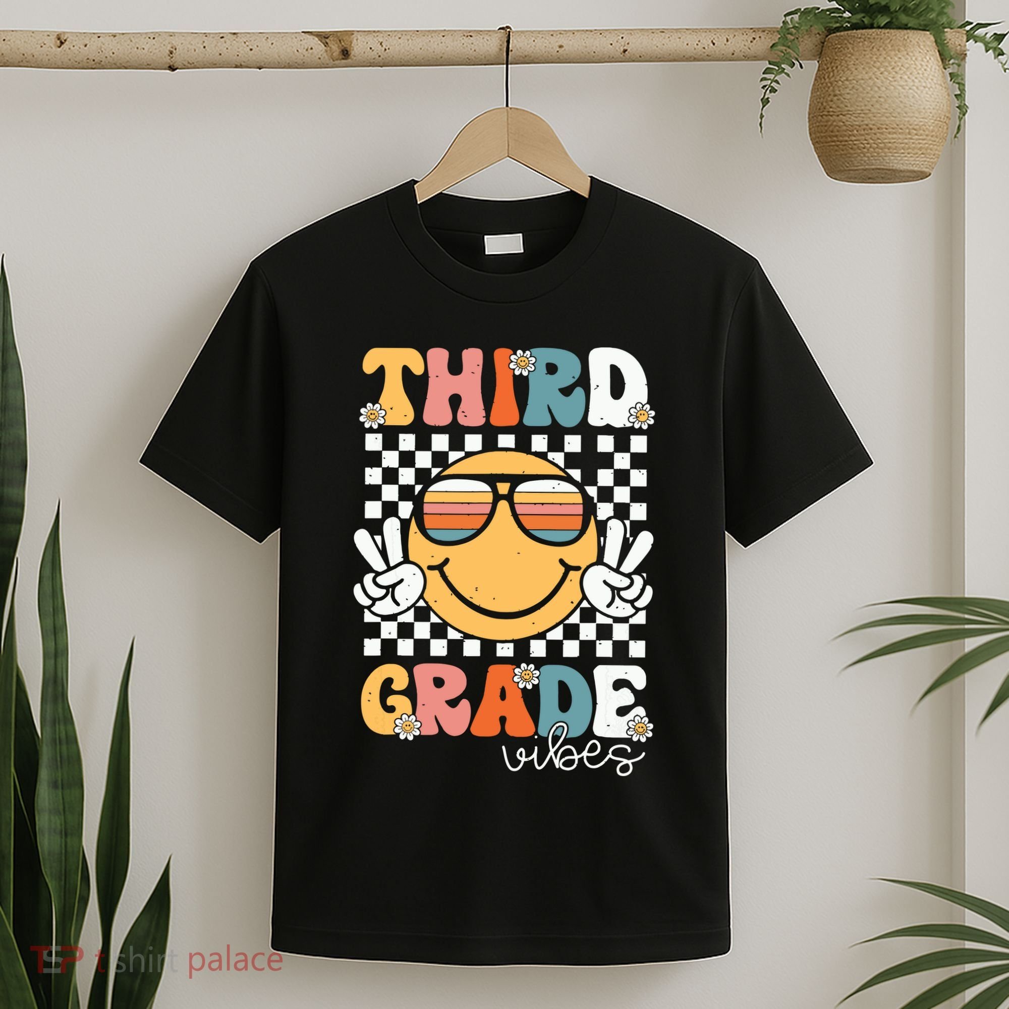 Third Grade Vibes Smile First Day Of School 3rd Grade Team T-Shirt