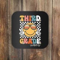 Third Grade Vibes Smile First Day Of School 3rd Grade Team Coaster thumb 0