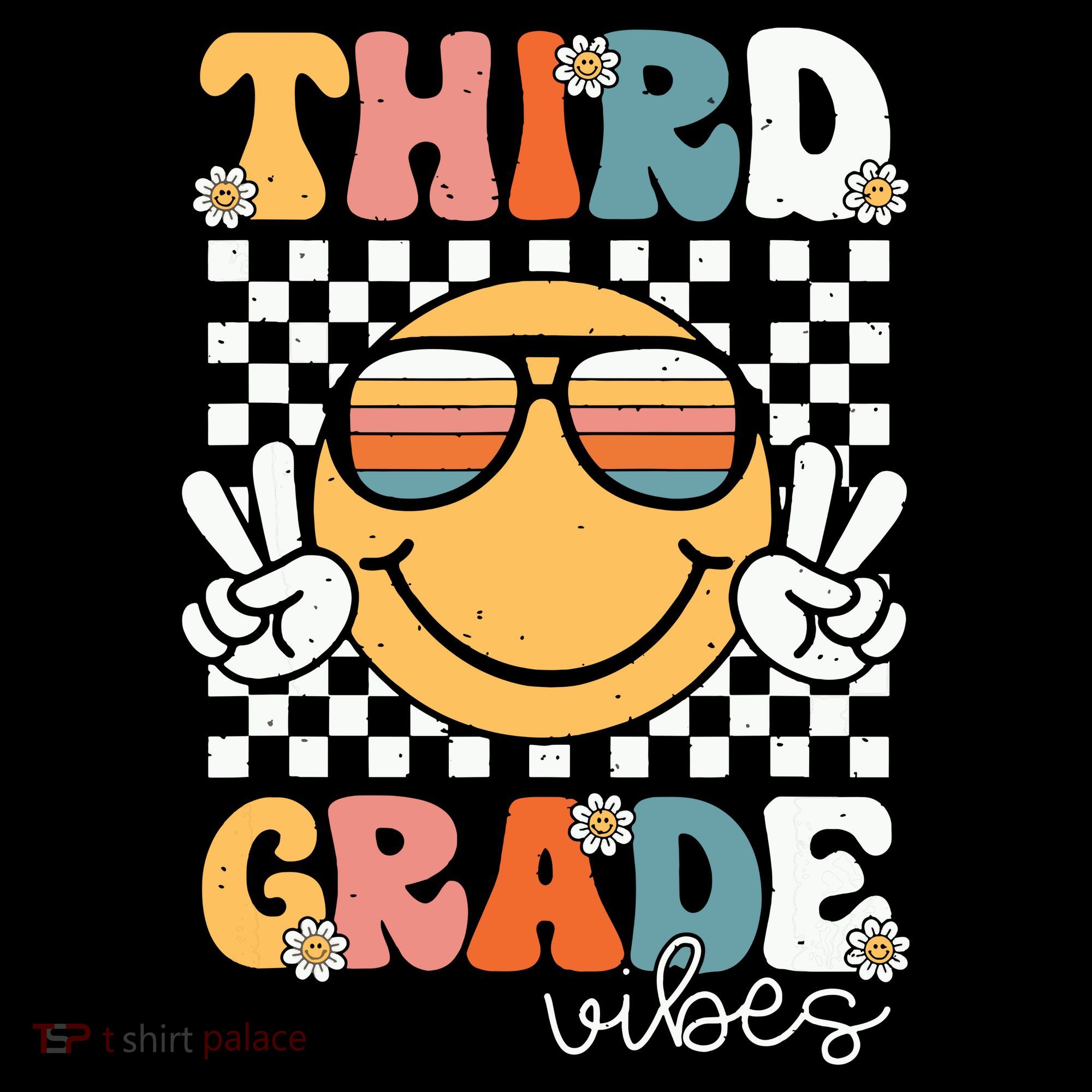 Third Grade Vibes Smile First Day Of School 3rd Grade Team Women's Hoodie