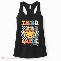 Third Grade Vibes Smile First Day Of School 3rd Grade Team Women's Tank Top thumb 0