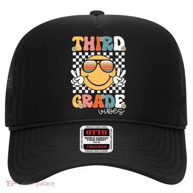 Third Grade Vibes Smile First Day Of School 3rd Grade Team Hat