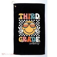 Third Grade Vibes Smile First Day Of School 3rd Grade Team Golf Towel thumb 0