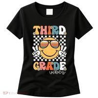 Third Grade Vibes Smile First Day Of School 3rd Grade Team Women's T-Shirt thumb 0