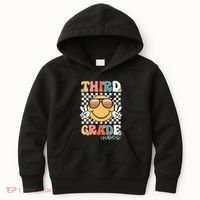 Third Grade Vibes Smile First Day Of School 3rd Grade Team Kids Hoodie thumb 0