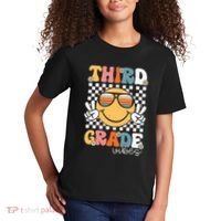 Third Grade Vibes Smile First Day Of School 3rd Grade Team Kids T-Shirt thumb 2