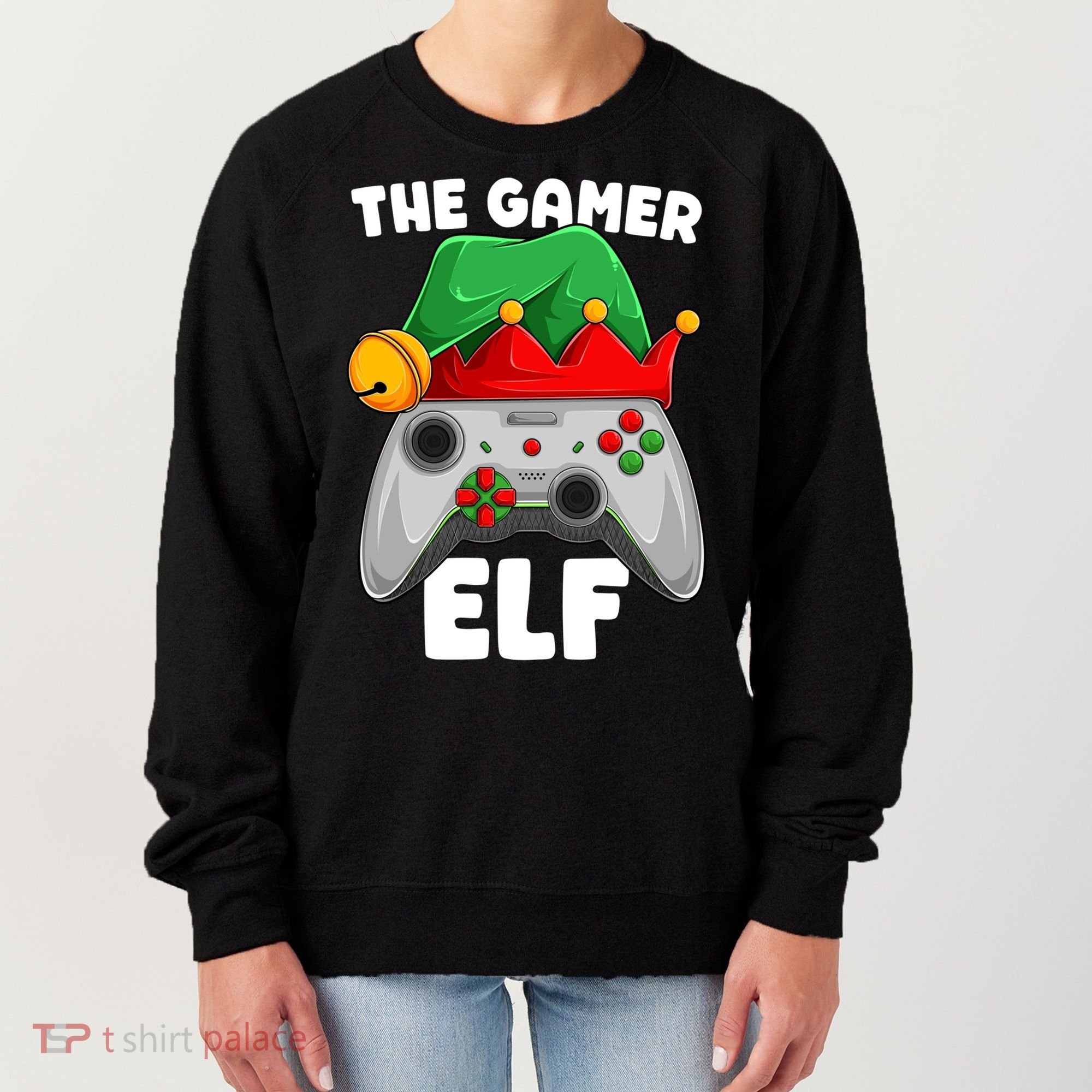 The Gamer Video Game Controller Christmas Gaming Xmas Gift Women's Sweatshirt