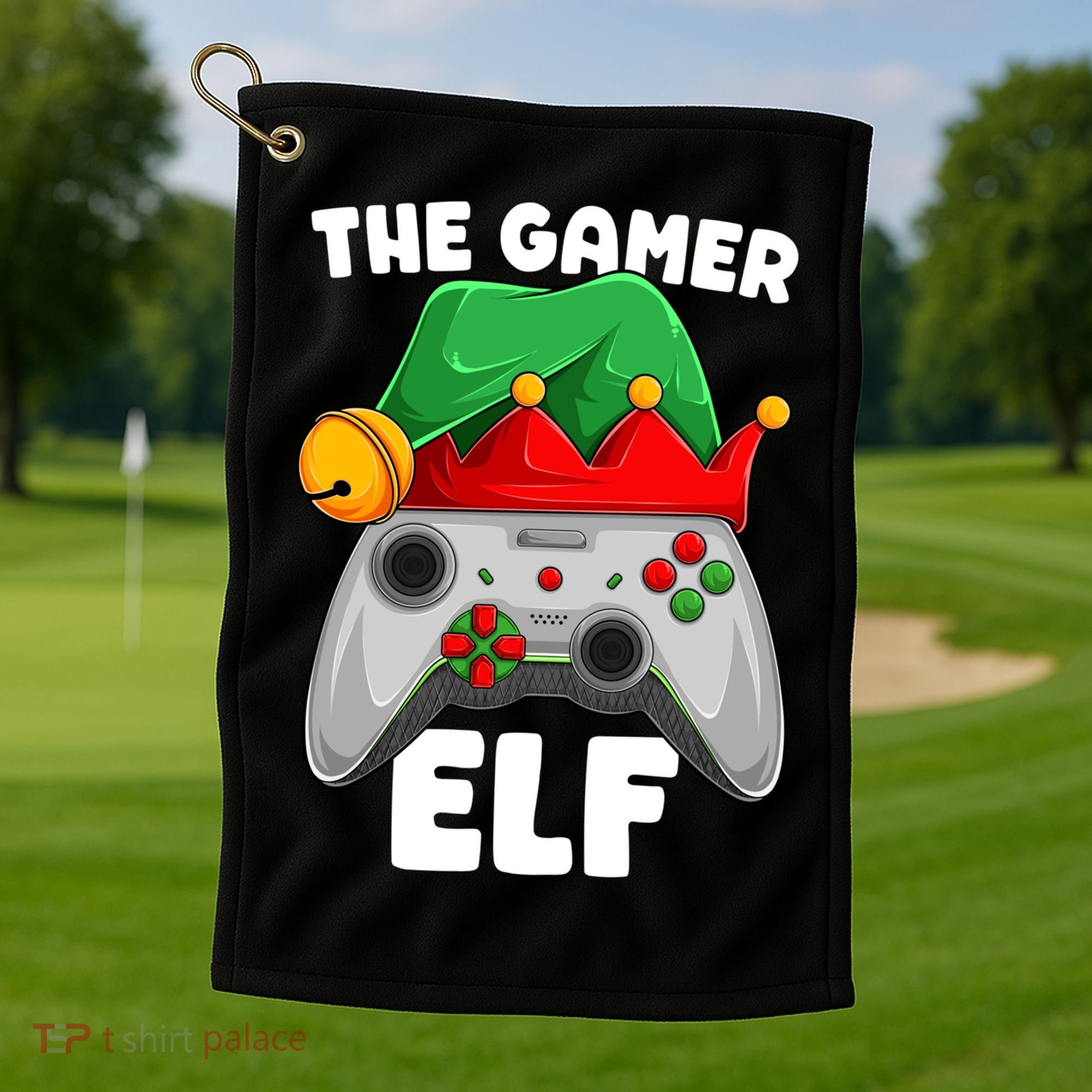 The Gamer Video Game Controller Christmas Gaming Xmas Gift Golf Towel