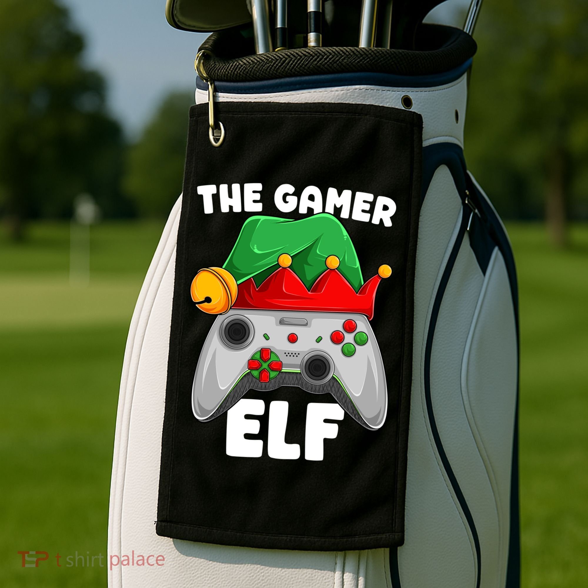 The Gamer Video Game Controller Christmas Gaming Xmas Gift Golf Towel
