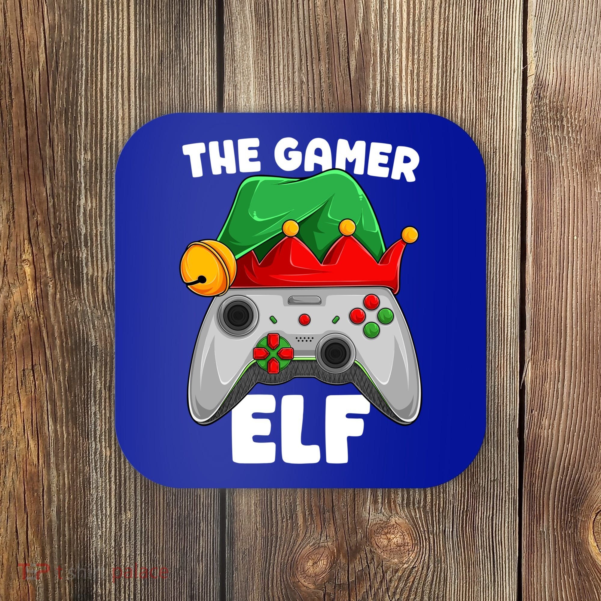 The Gamer Video Game Controller Christmas Gaming Xmas Gift Coaster