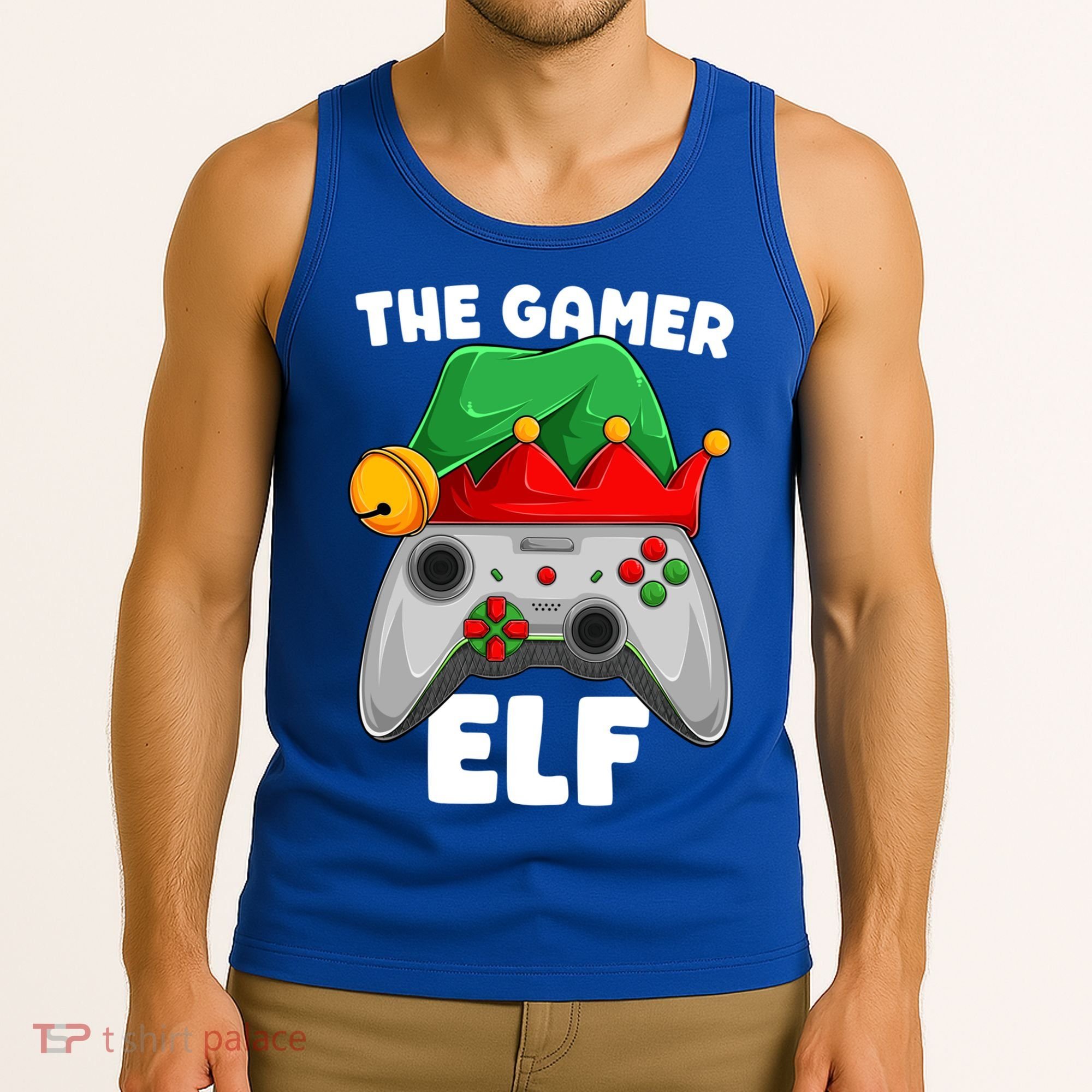 The Gamer Video Game Controller Christmas Gaming Xmas Gift Tank Top