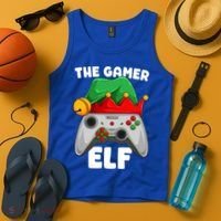 The Gamer Video Game Controller Christmas Gaming Xmas Gift Tank Top thumb 4