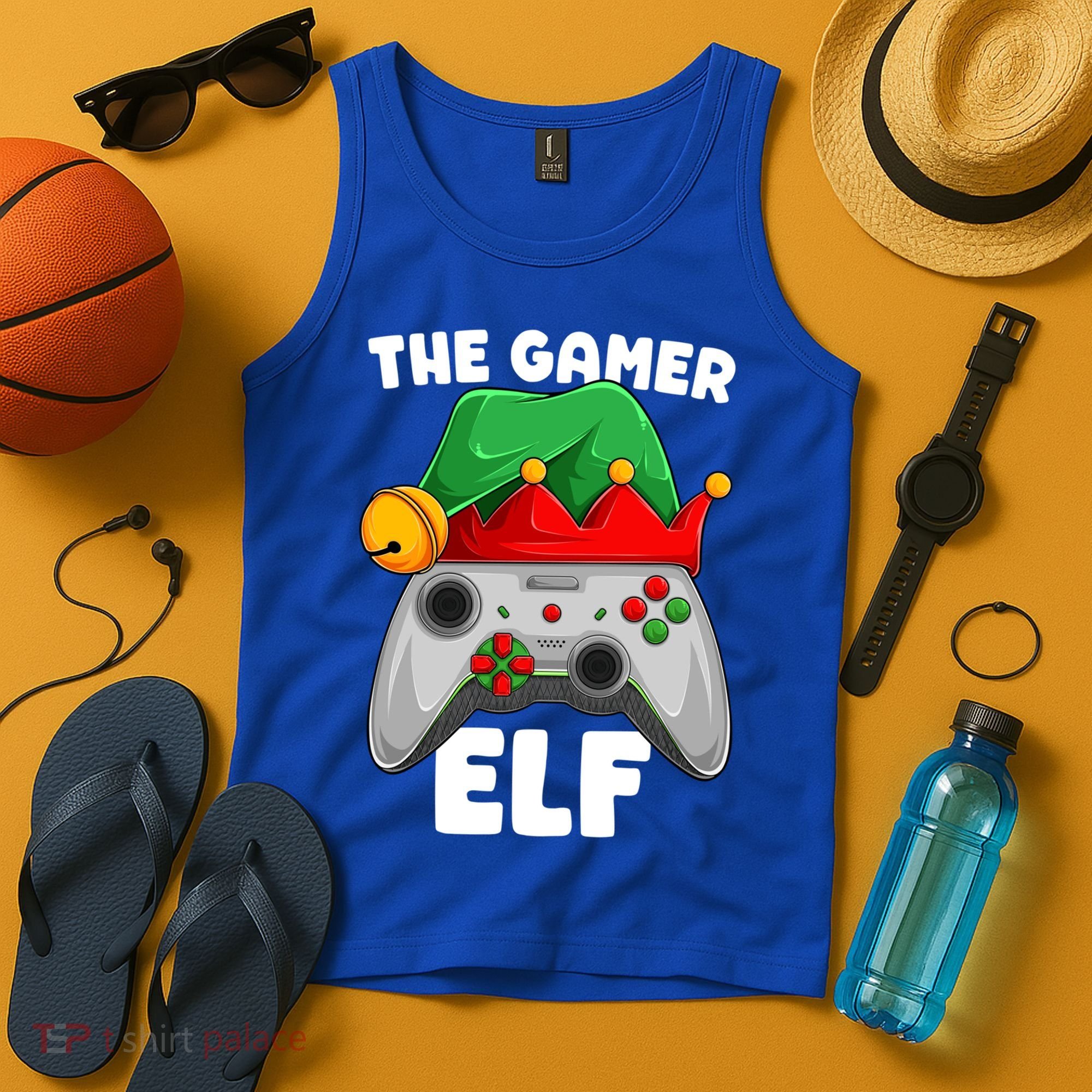 The Gamer Video Game Controller Christmas Gaming Xmas Gift Tank Top