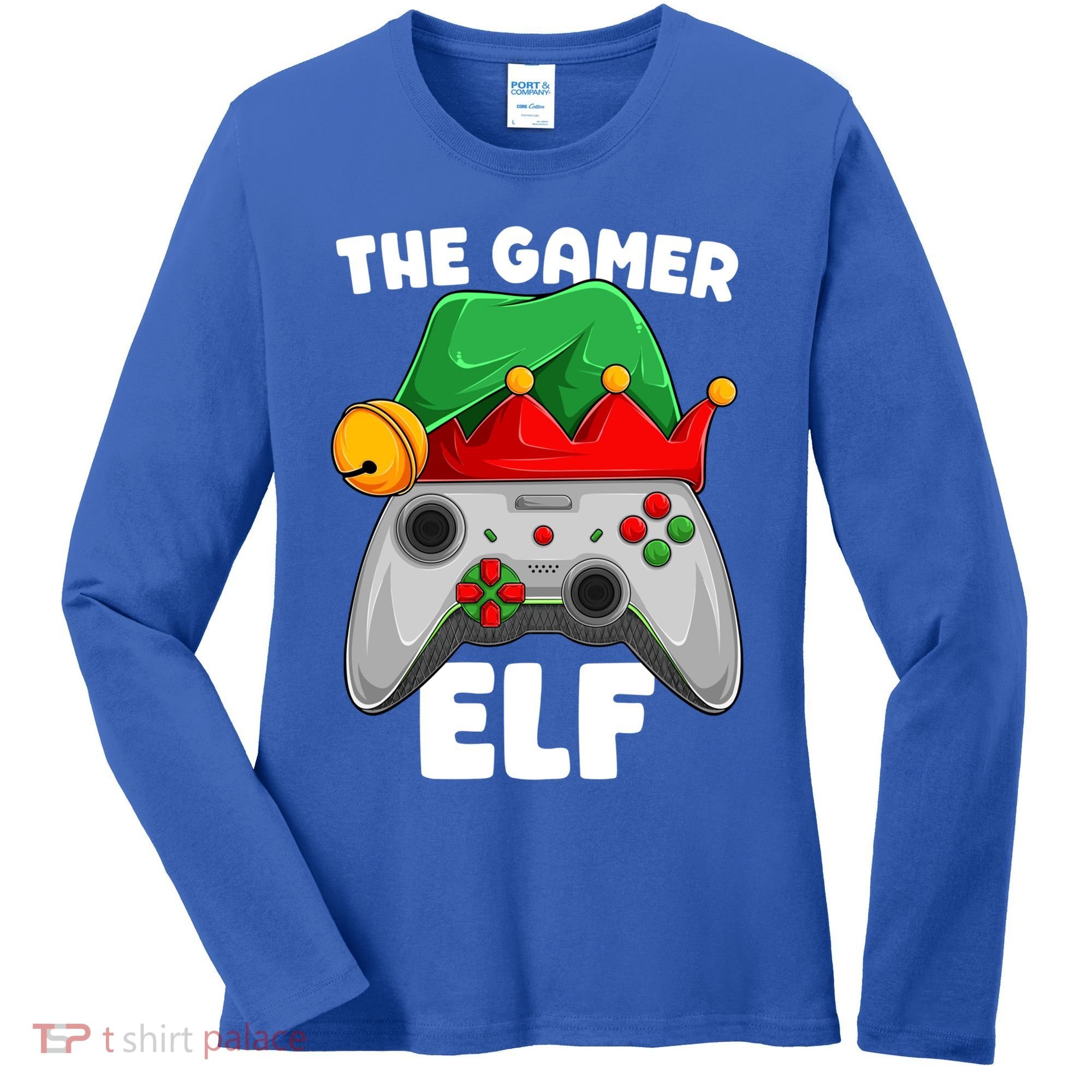 The Gamer Video Game Controller Christmas Gaming Xmas Gift Women's Long Sleeve Shirt
