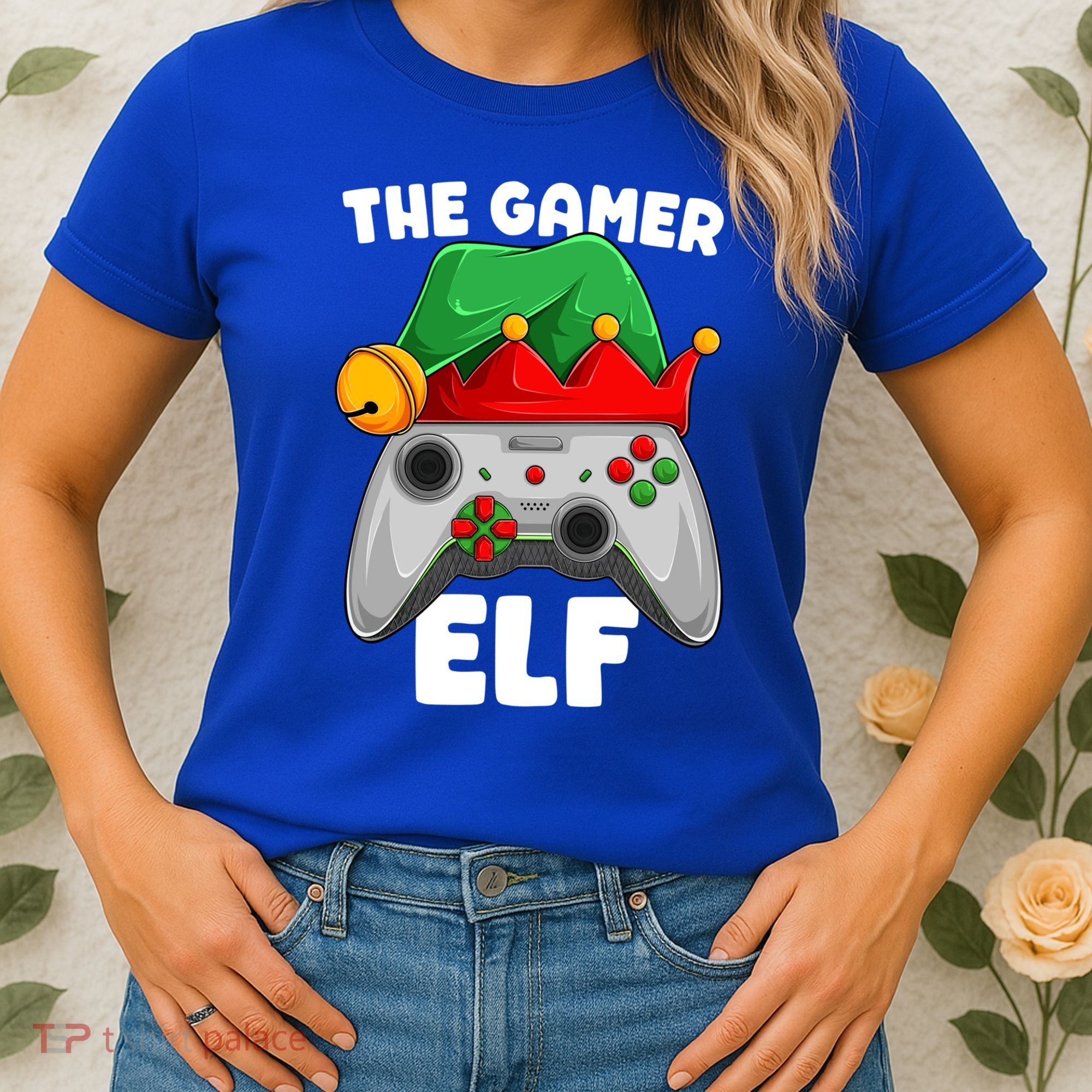 The Gamer Video Game Controller Christmas Gaming Xmas Gift Women's T-Shirt