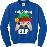 The Gamer Video Game Controller Christmas Gaming Xmas Gift Kids Sweatshirt thumb 0
