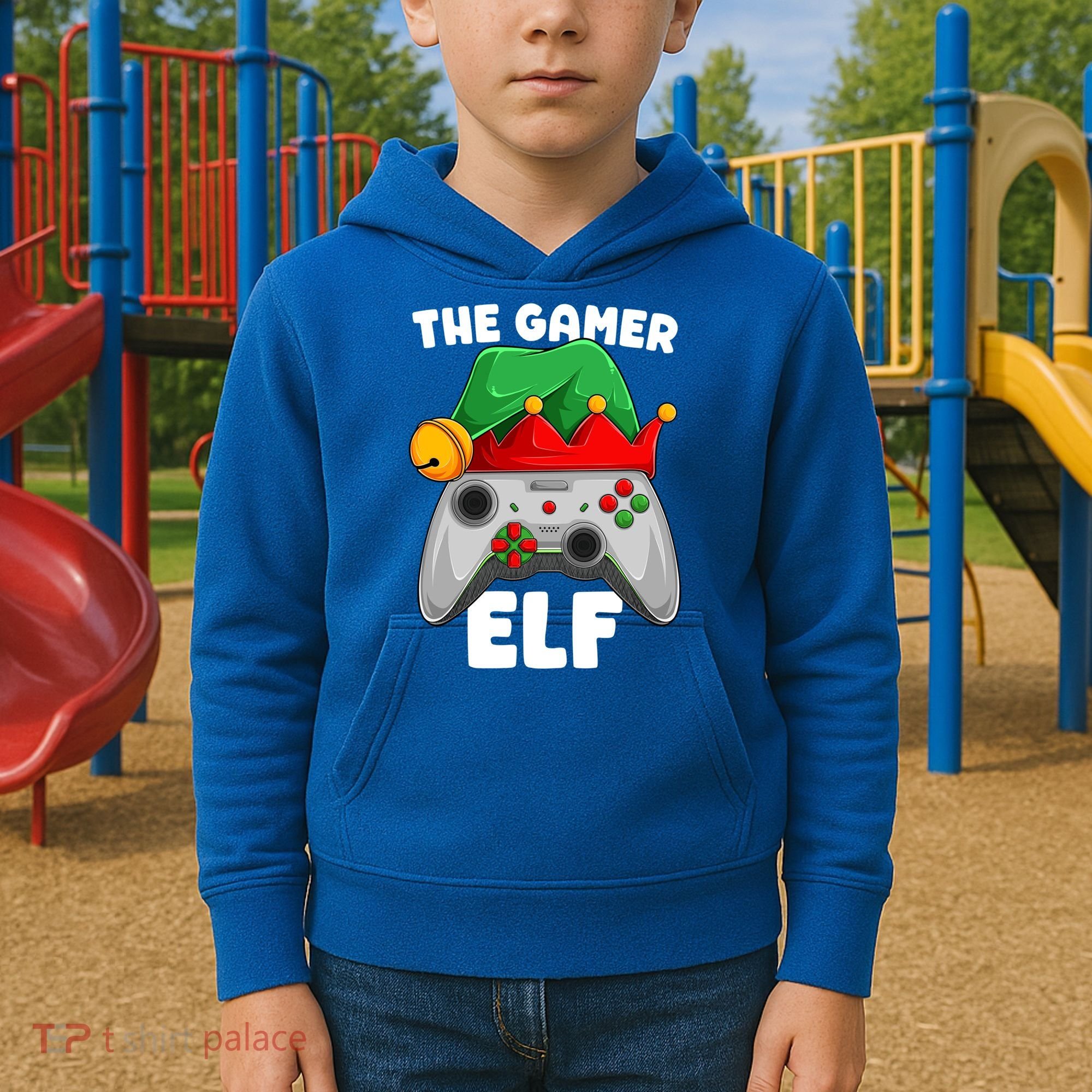 The Gamer Video Game Controller Christmas Gaming Xmas Gift Kids Hoodie