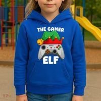 The Gamer Video Game Controller Christmas Gaming Xmas Gift Kids Hoodie thumb 3