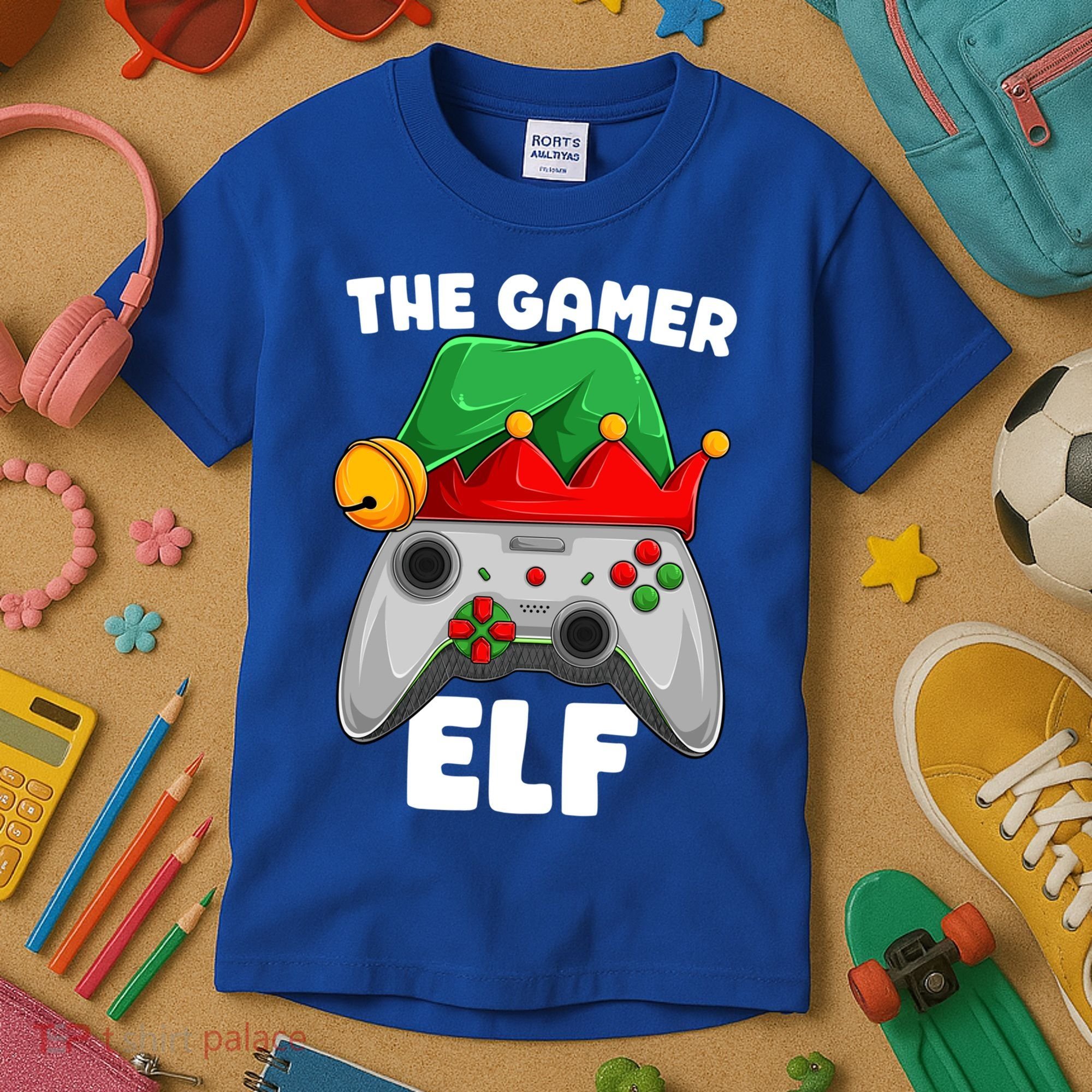 The Gamer Video Game Controller Christmas Gaming Xmas Gift Kids T-Shirt