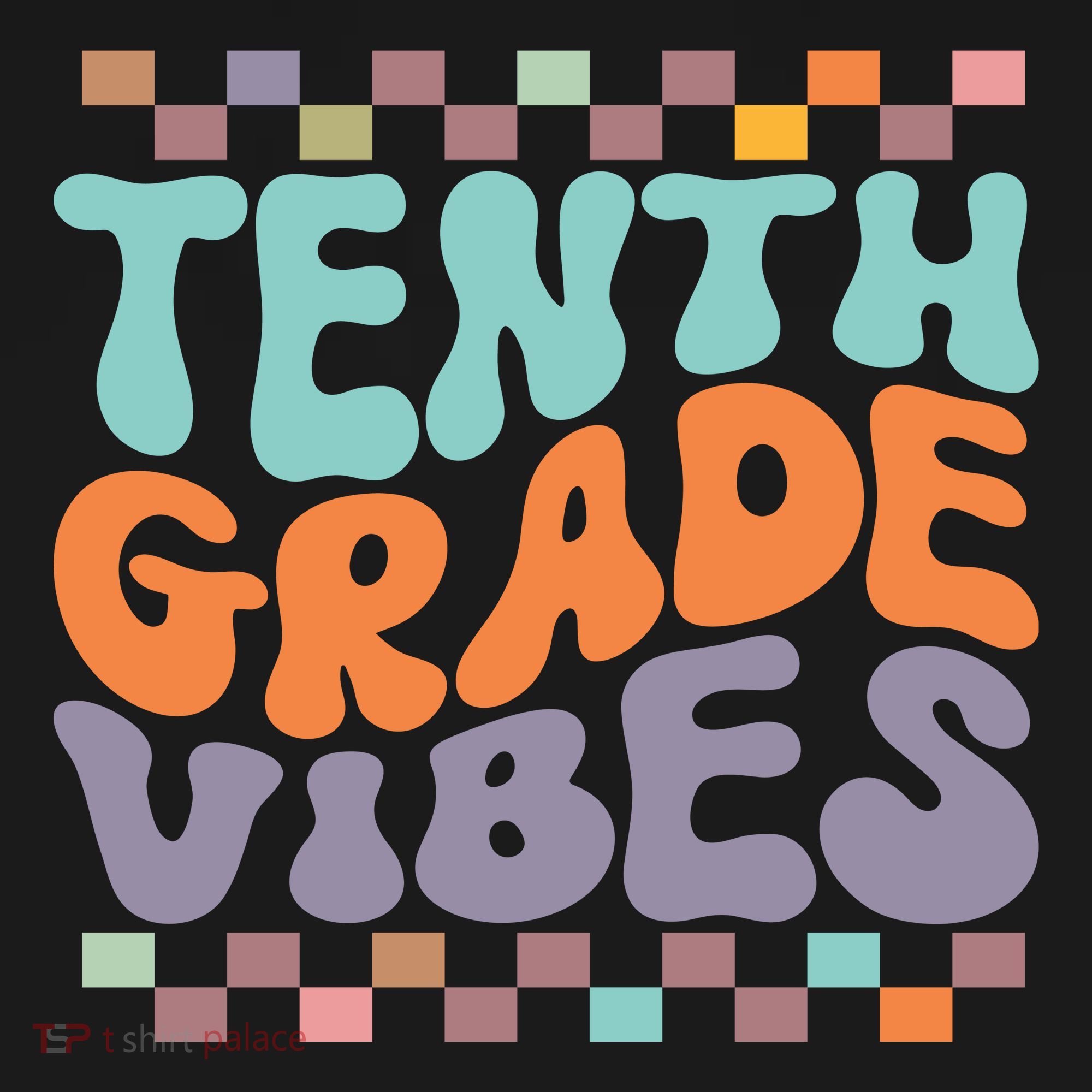 Tenth Grade Vibes Retro Groovy 10th Grade Back To School Backpack