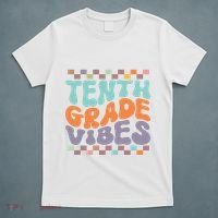 Tenth Grade Vibes Retro Groovy 10th Grade Back To School T-Shirt thumb 5