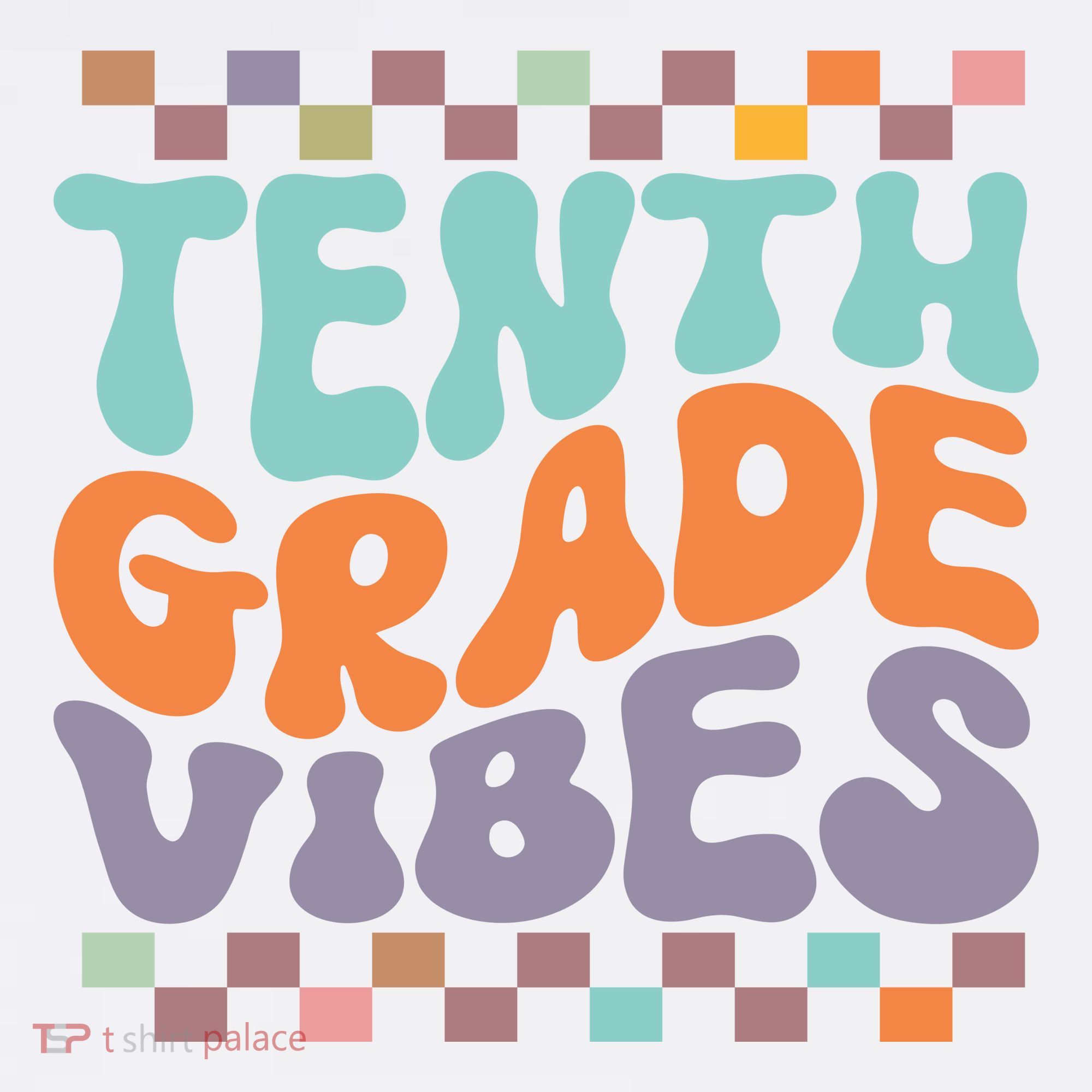 Tenth Grade Vibes Retro Groovy 10th Grade Back To School Women's Hoodie