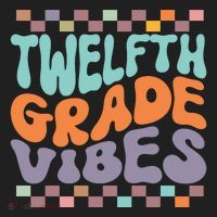 Twelfth Grade Vibes Retro Groovy 12th Grade Back To School Women's Sweatshirt thumb 2