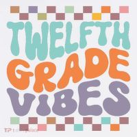 Twelfth Grade Vibes Retro Groovy 12th Grade Back To School Women's Hoodie thumb 2