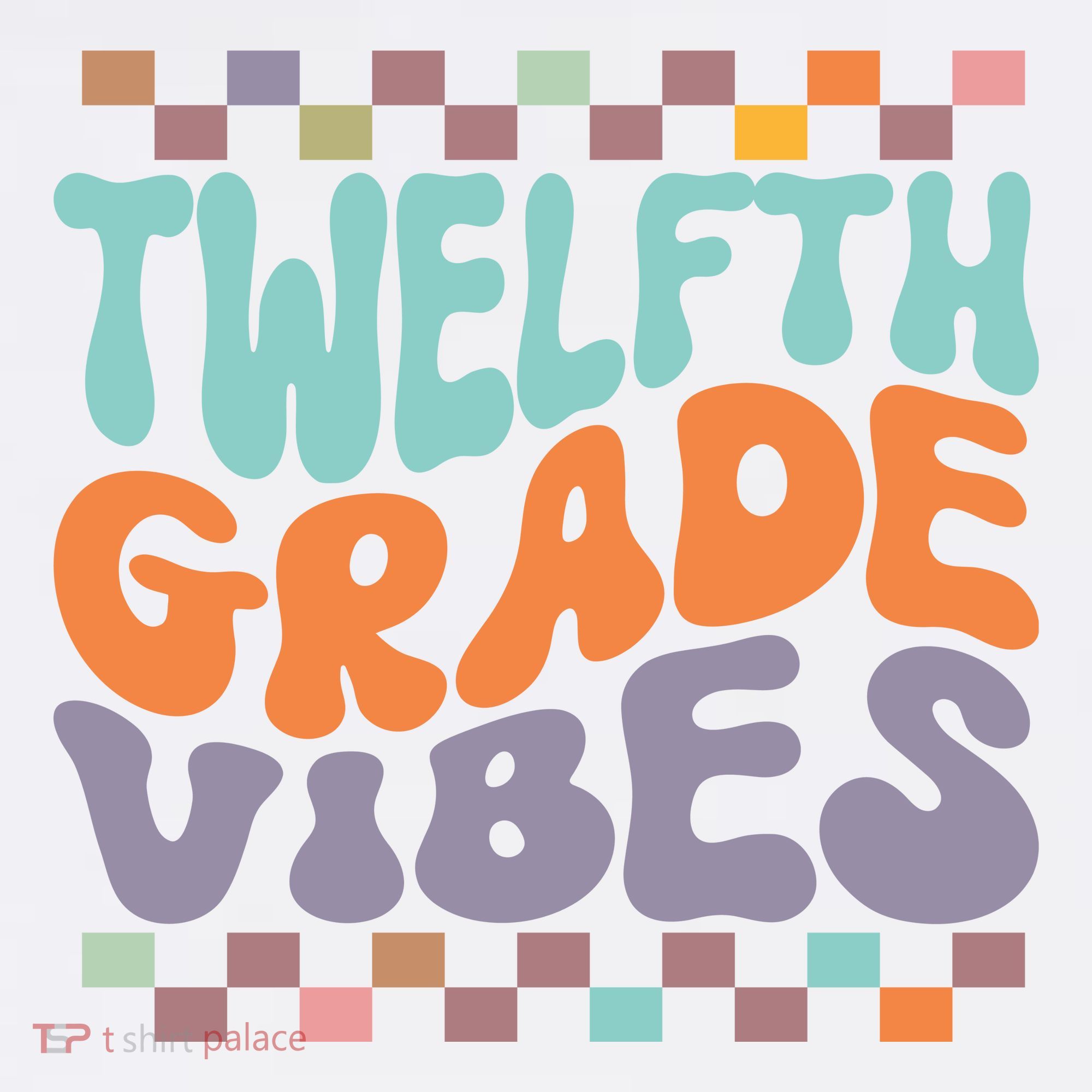 Twelfth Grade Vibes Retro Groovy 12th Grade Back To School Women's Hoodie