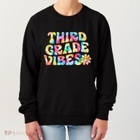 Third Grade Vibes 3rd Grade Team Teachers Women's Sweatshirt thumb 0