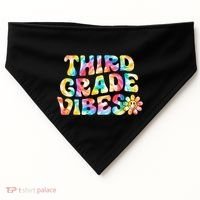 Third Grade Vibes 3rd Grade Team Teachers USA-Made Doggie Bandana thumb 0