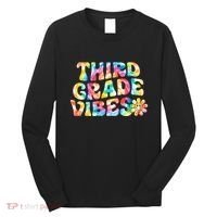 Third Grade Vibes 3rd Grade Team Teachers Long Sleeve Shirt thumb 0