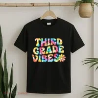 Third Grade Vibes 3rd Grade Team Teachers T-Shirt thumb 2