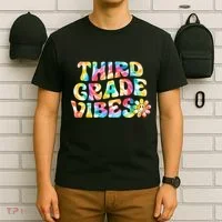 Third Grade Vibes 3rd Grade Team Teachers T-Shirt thumb 6