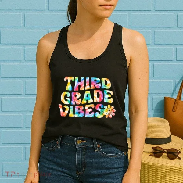Third Grade Vibes 3rd Grade Team Teachers Women's Tank Top