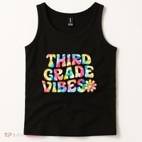 Third Grade Vibes 3rd Grade Team Teachers Tank Top thumb 2