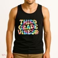 Third Grade Vibes 3rd Grade Team Teachers Tank Top thumb 3