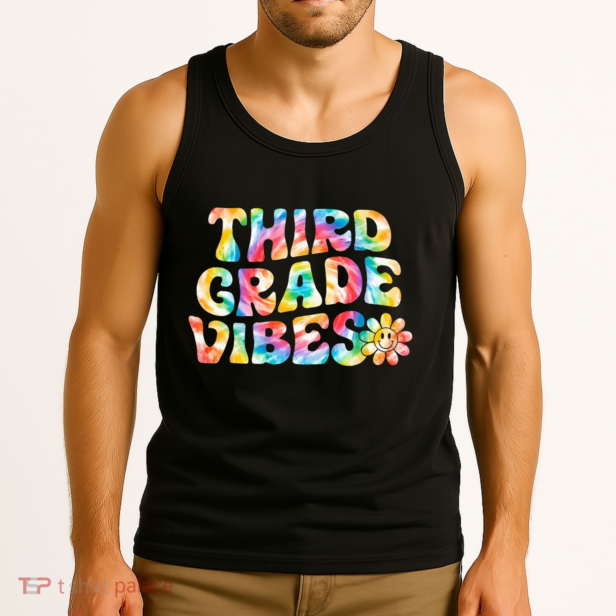 Third Grade Vibes 3rd Grade Team Teachers Tank Top