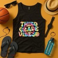 Third Grade Vibes 3rd Grade Team Teachers Tank Top thumb 4