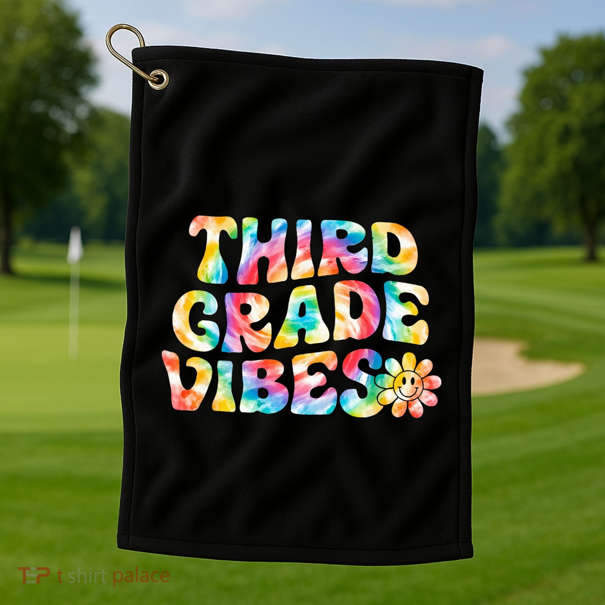Third Grade Vibes 3rd Grade Team Teachers Golf Towel