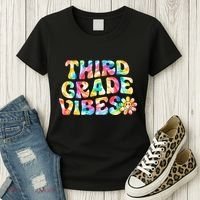Third Grade Vibes 3rd Grade Team Teachers Women's T-Shirt thumb 3