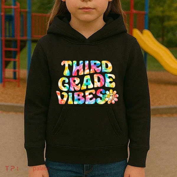 Third Grade Vibes 3rd Grade Team Teachers Kids Hoodie