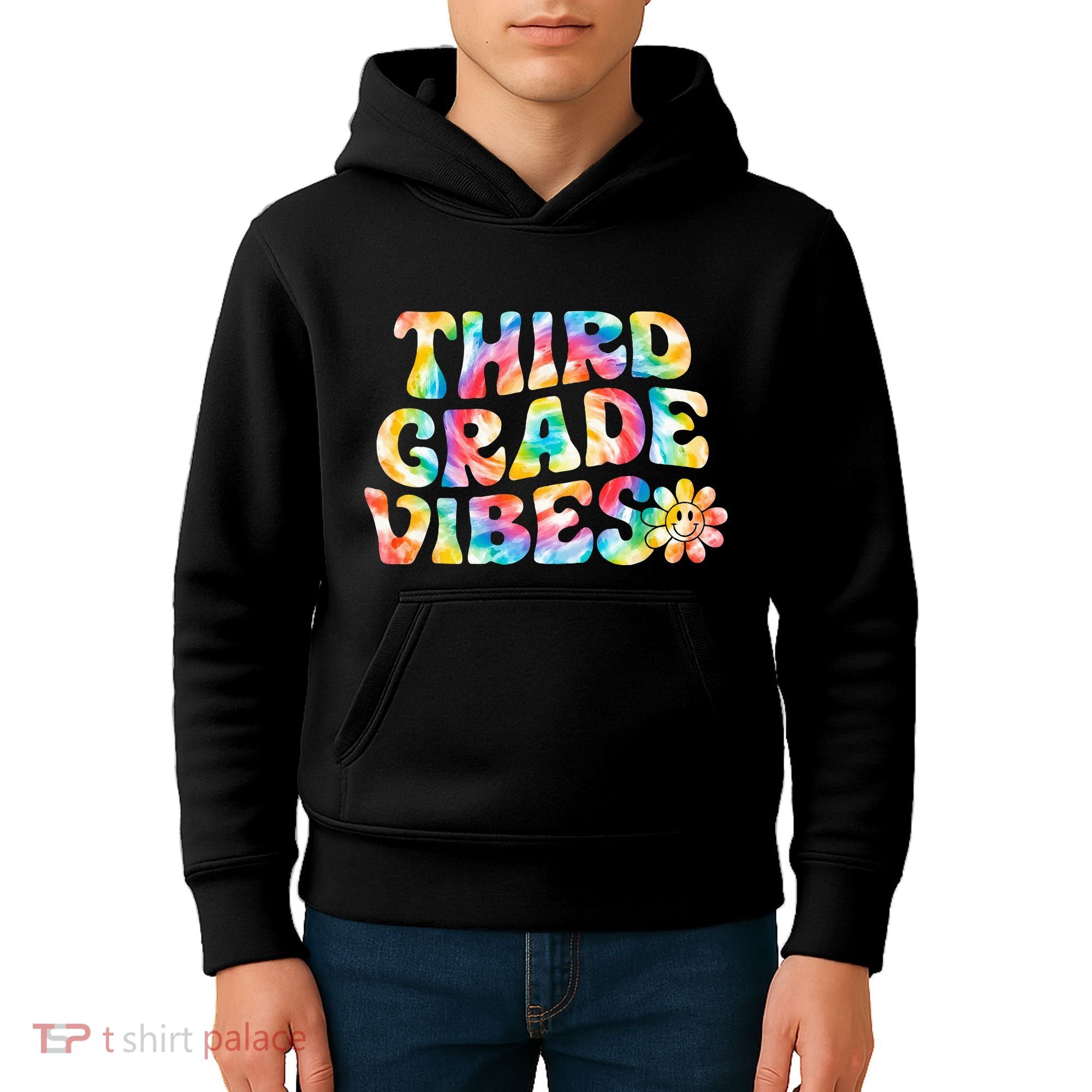 Third Grade Vibes 3rd Grade Team Teachers Kids Hoodie