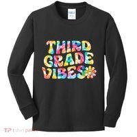 Third Grade Vibes 3rd Grade Team Teachers Kids Long Sleeve Shirt thumb 0