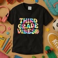 Third Grade Vibes 3rd Grade Team Teachers Kids T-Shirt thumb 3
