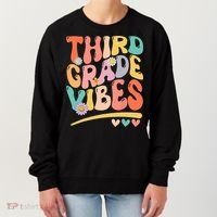 Third Grade Vibes Back To School 3rd Grade Teacher Women's Sweatshirt thumb 0