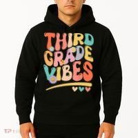 Third Grade Vibes Back To School 3rd Grade Teacher Hoodie thumb 2