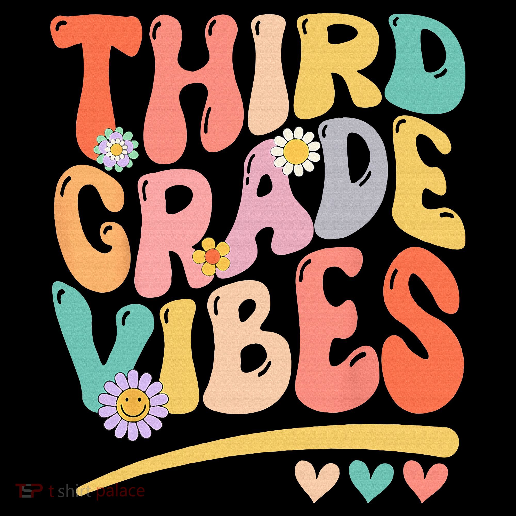 Third Grade Vibes Back To School 3rd Grade Teacher Hoodie