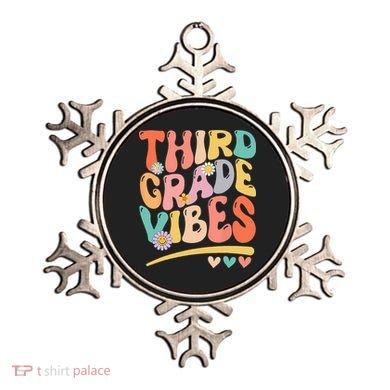 Third Grade Vibes Back To School 3rd Grade Teacher Ornament