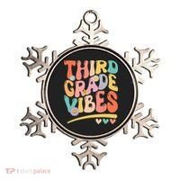 Third Grade Vibes Back To School 3rd Grade Teacher Ornament thumb 0