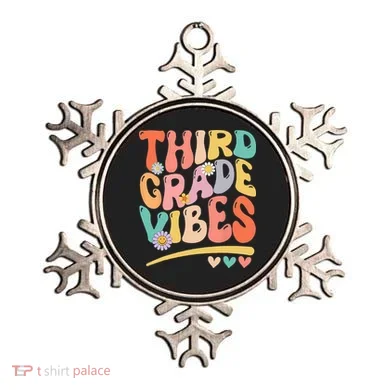 Third Grade Vibes Back To School 3rd Grade Teacher Ornament